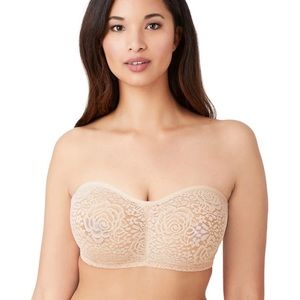 Wacoal Nude Halo Lace Strapless Bra 38DD